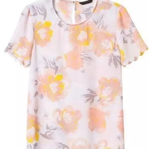 Banana Republic floral blouse